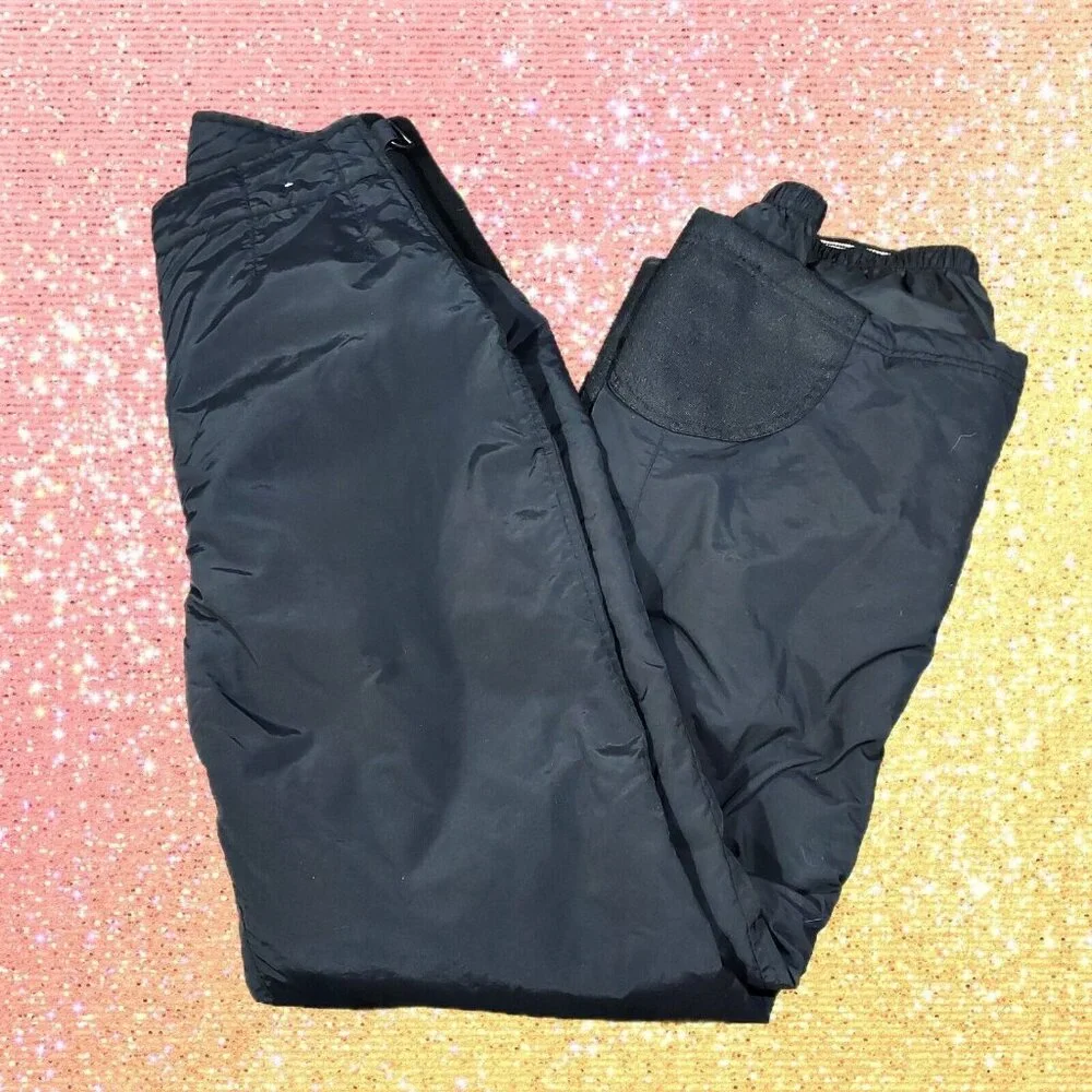 Obermeyer Ski Pants Size 10 Snow Board Black Water Proof Resistant - Picture 1 of 16